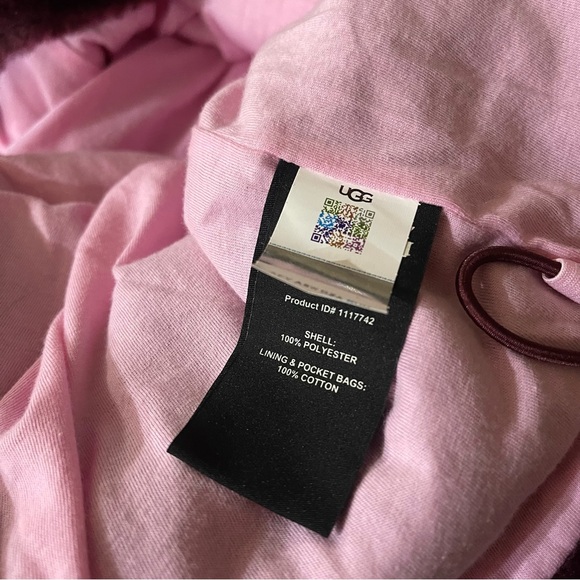 UGG RTW Elaina Daydream Pink Color block Full Zip Oversized Jacket SMALL - Picture 4 of 4